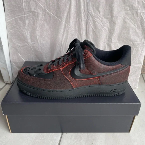 Nike Air Force 1 Retro HWN QS Black/Crimson Men’s size 12 - Picture 5 of 8